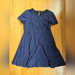 Apt. 9 Blue & Black A-line Dress Women's L